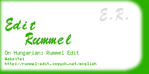 edit rummel business card